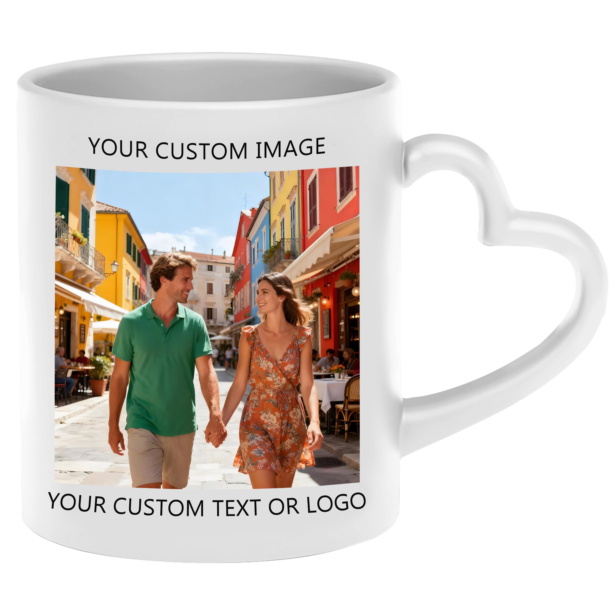Personalized Heart Handle Mug