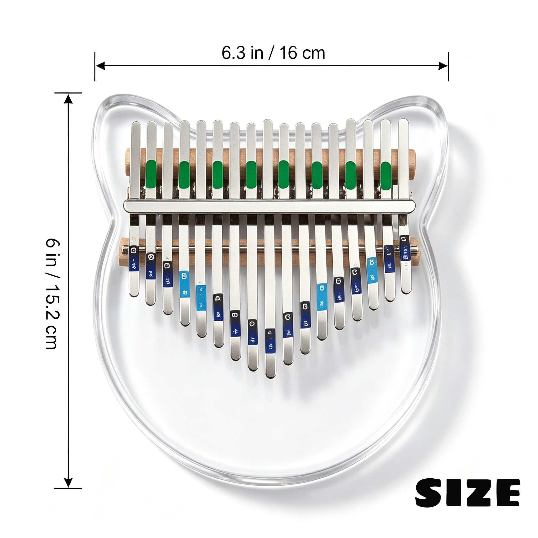 Personalized Crystal Cat Kalimba Thumb Piano