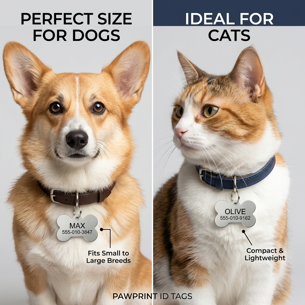 Custom Bone Pet ID Tag