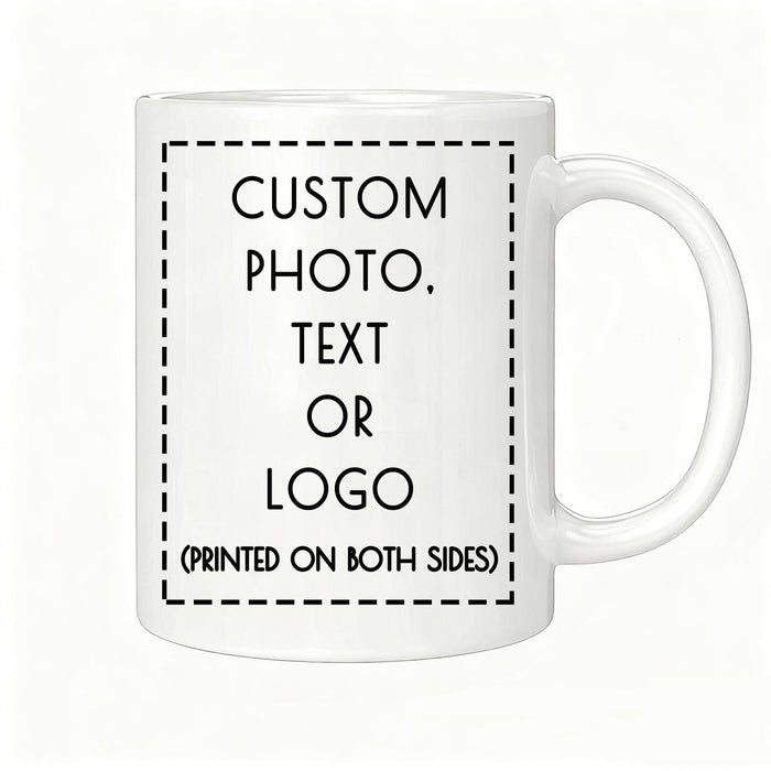 Personalized Double-Sided Photo Mug Custom Gift Mugs