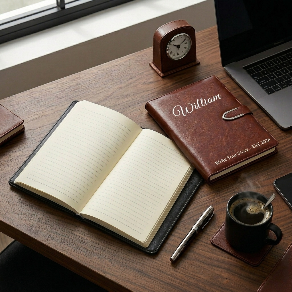 Personalized Leather Notebook
