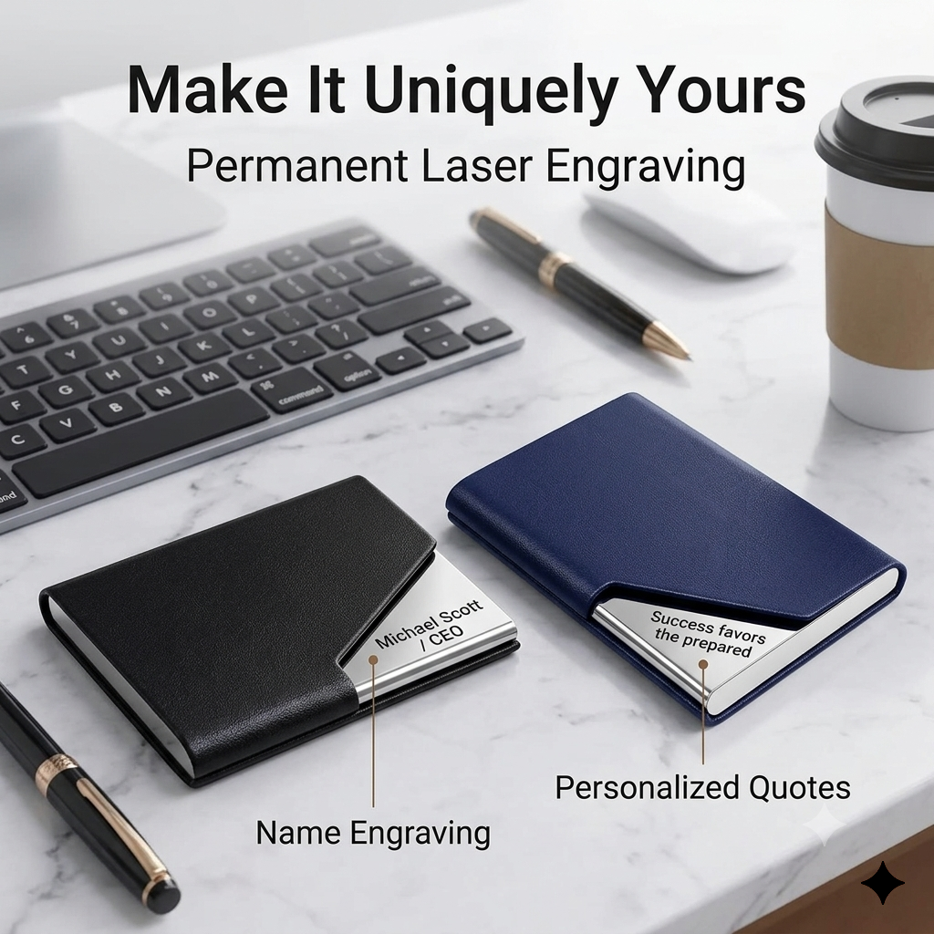 Personalized Metal Card Holder
