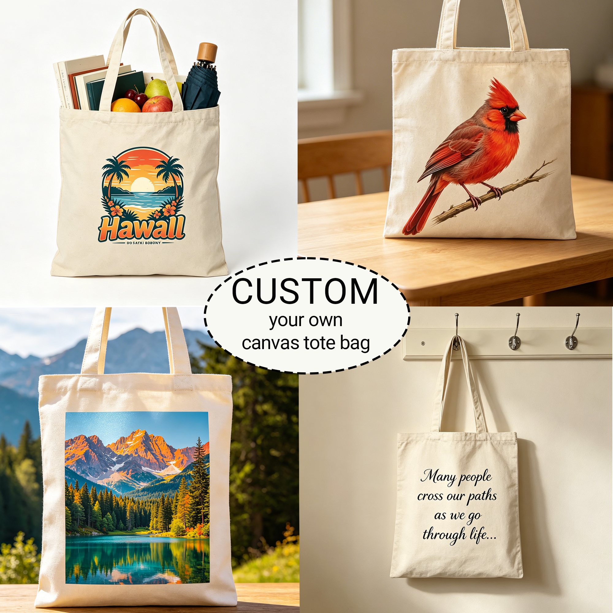 Personalized Canvas Tote Bag