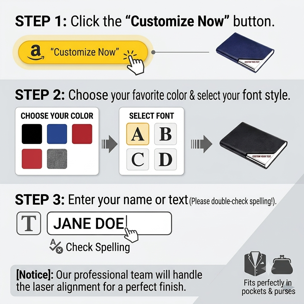 Personalized Metal Card Holder