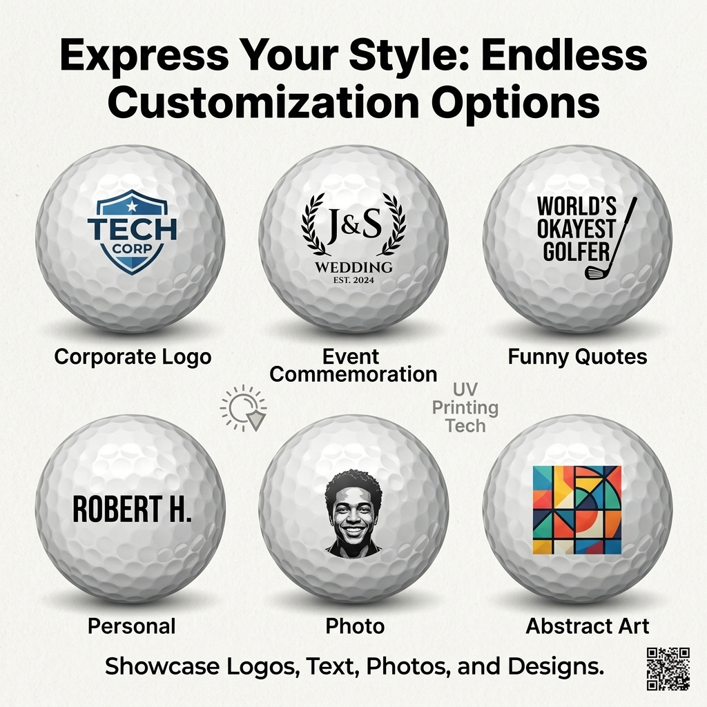 Custom Photo Golf Balls Set