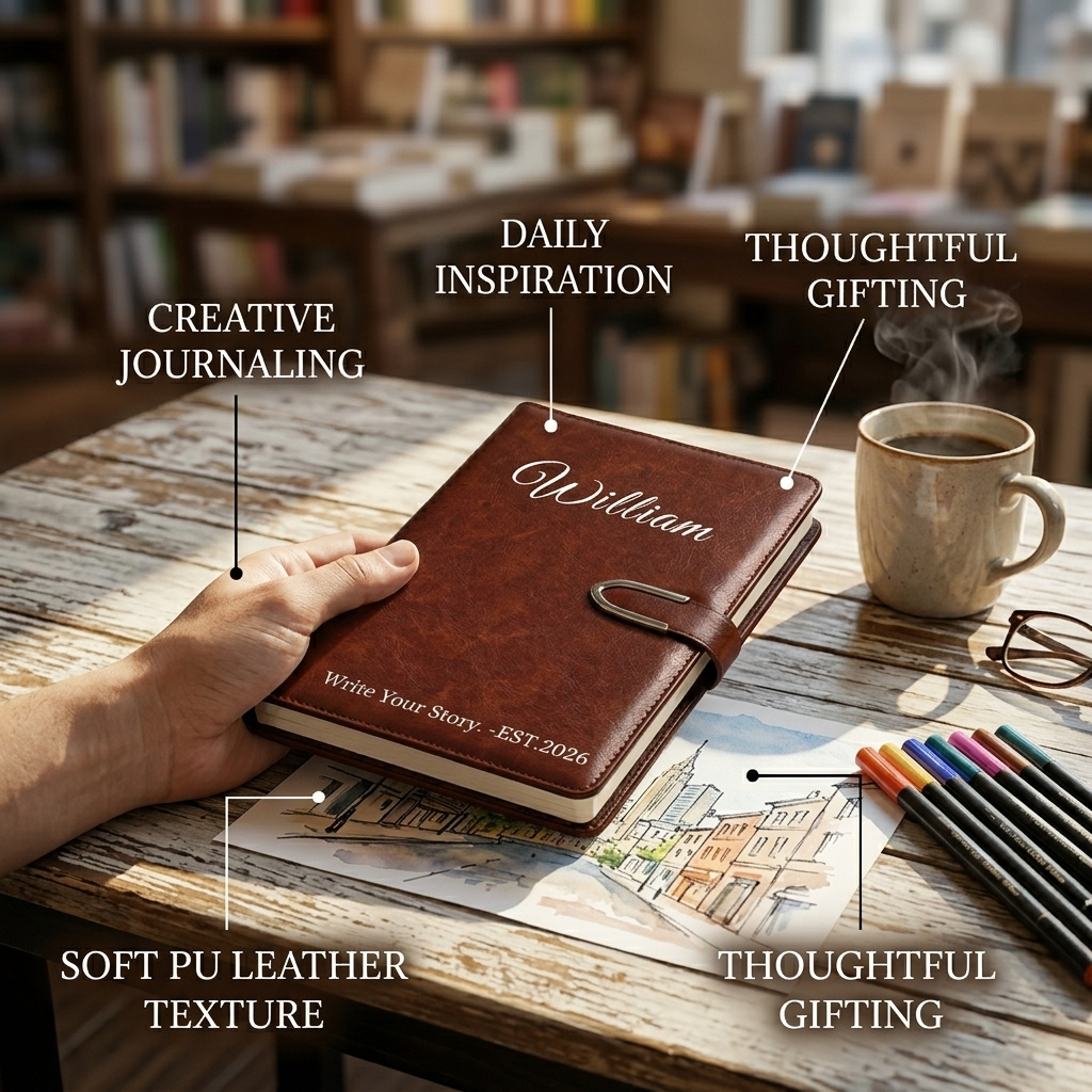Personalized Leather Notebook